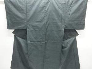 本場草木泥染大島紬100亀甲男物着物アンサンブル
